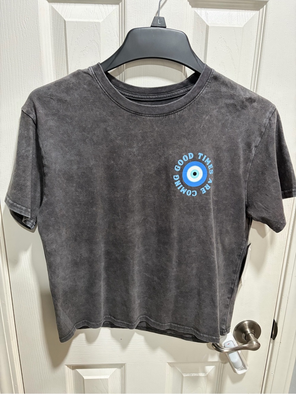 Good Times Graphic Tee - Black with Blue Logo